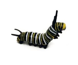 Obrázek z Figurka Housenka Monarcha stěhovavý 6,5cm 